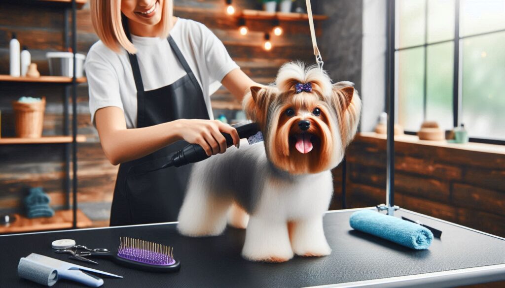 Australian Silky Terrier Dog Grooming