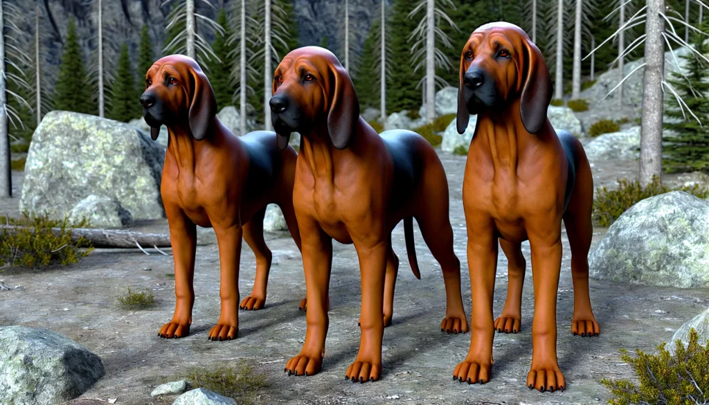 Bavarian Mountain Hound dog Physical Characteristics