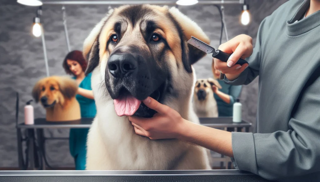 Kangal Dog in the grooming salon