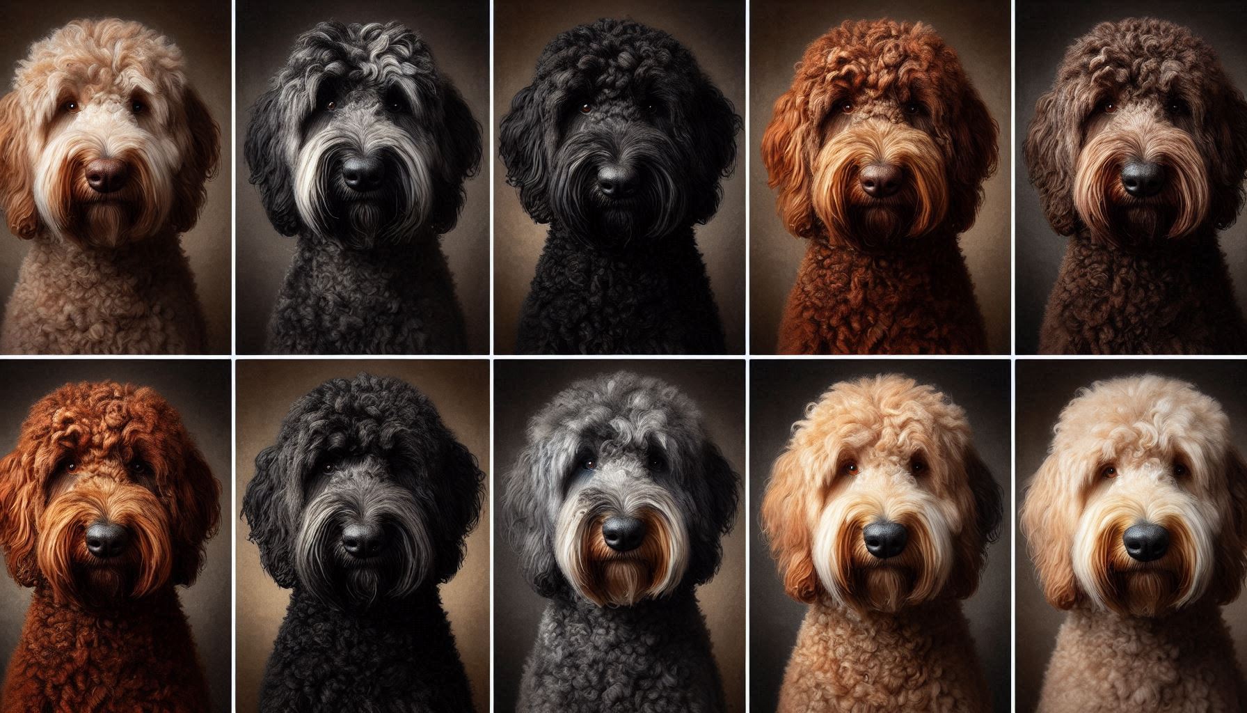 different color of Australian Labradoodle