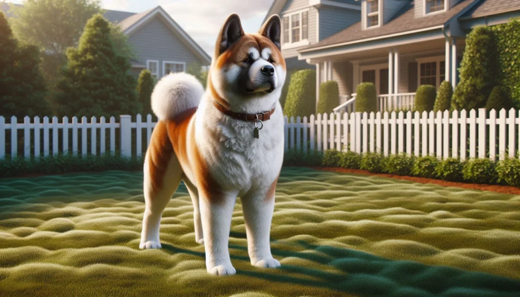 Akita guard dog