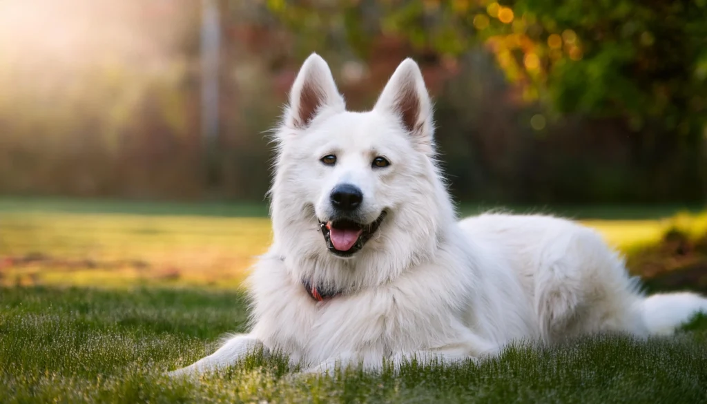 American White Shepherd Dog grooming salon