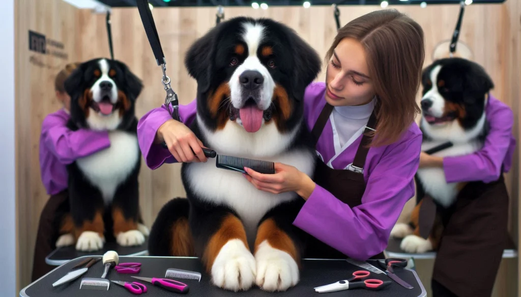 Estrela Mountain Dog in the grooming salon