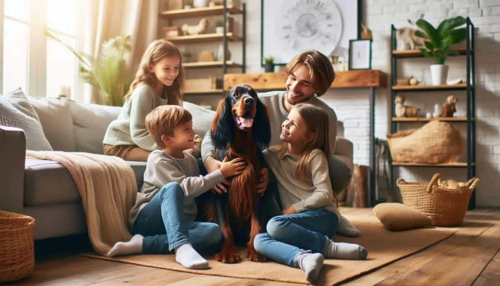 Gordon Setter dog suitability as a Pet