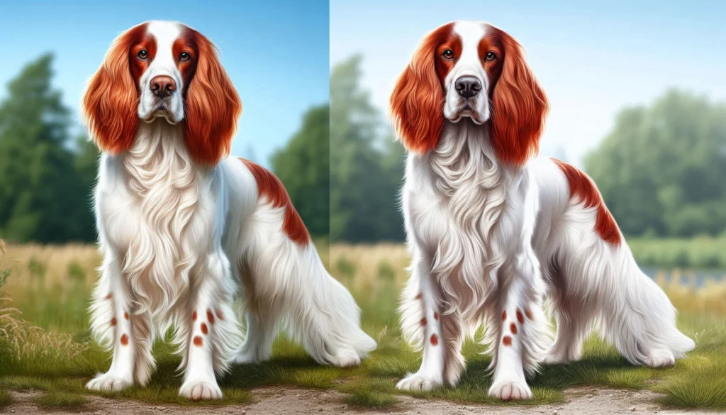 Irish Red & White Setter Dog Physical Characteristics