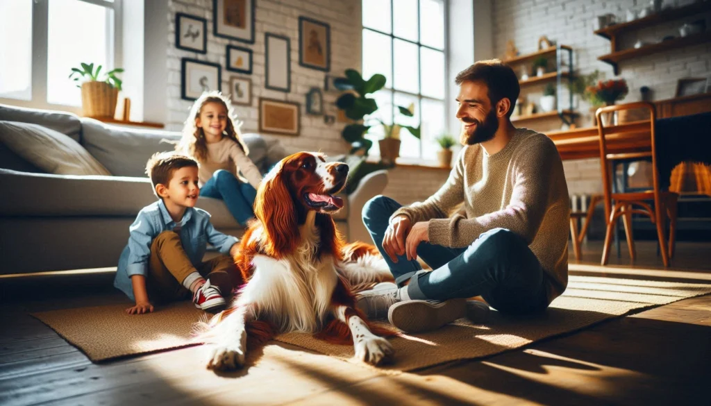 Irish Red & White Setter Dog suitability as a Pet