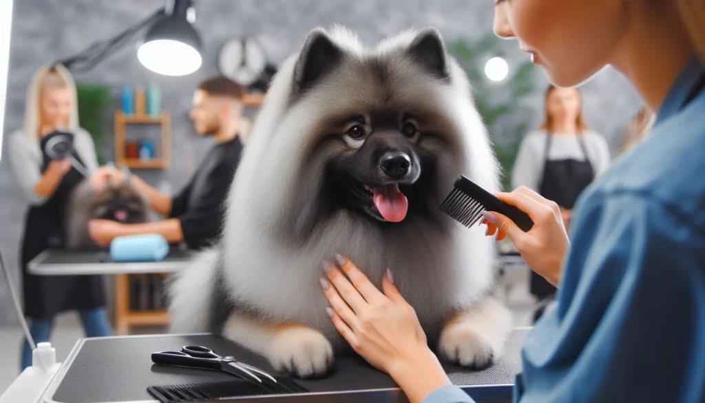 Keeshond Dog grooming salon