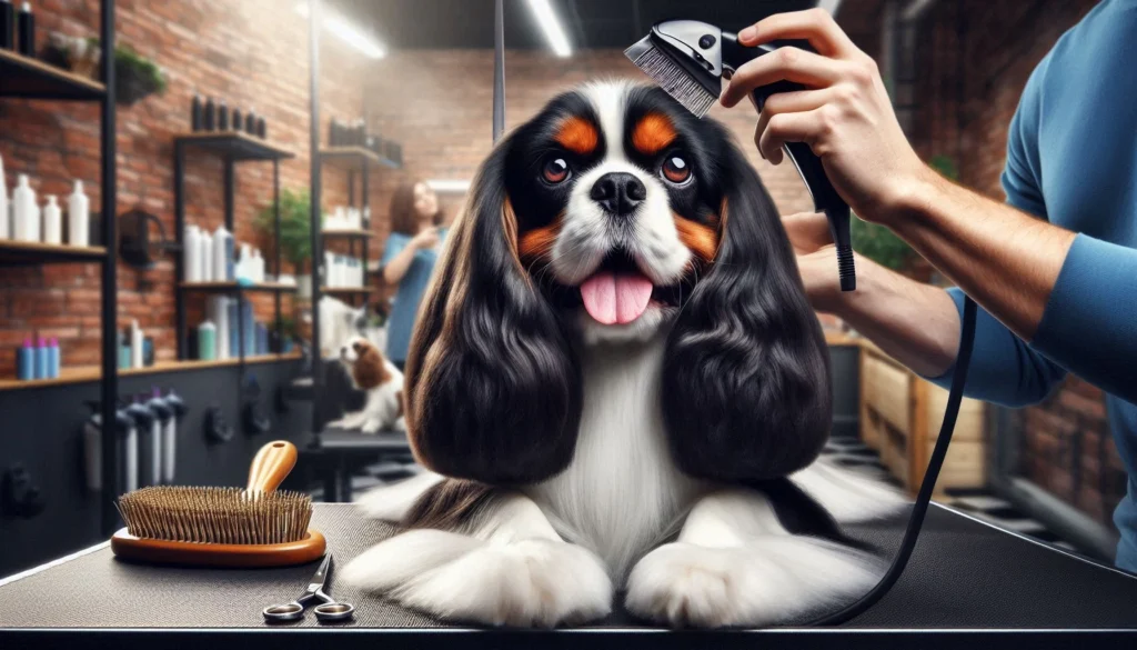 King Charles Spaniel Dog grooming salon