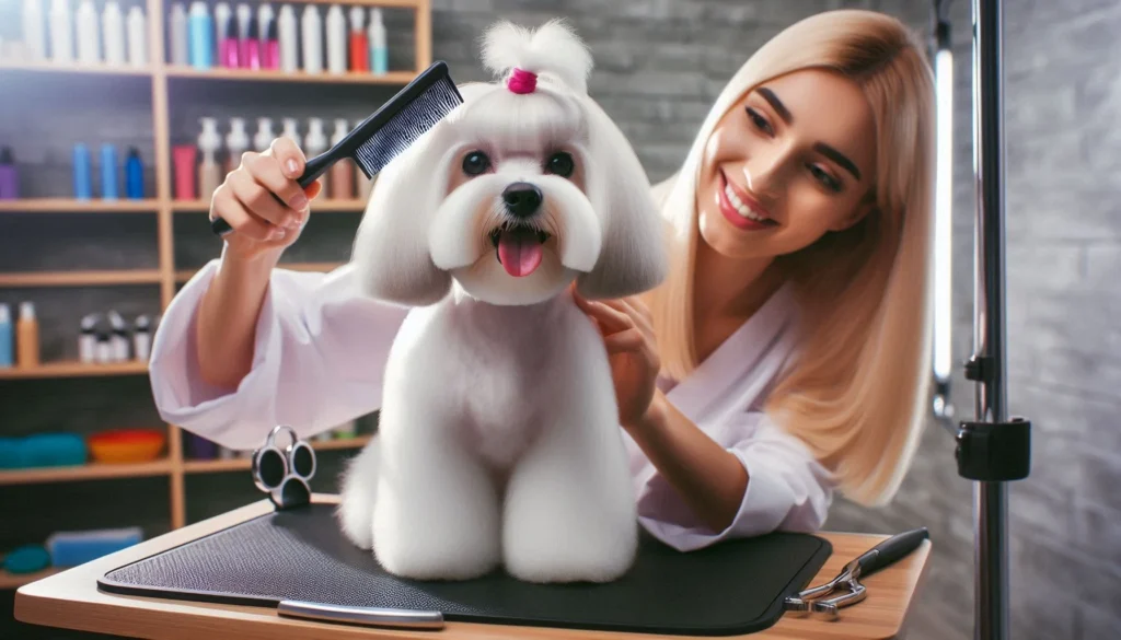 Maltese Dog grooming salon