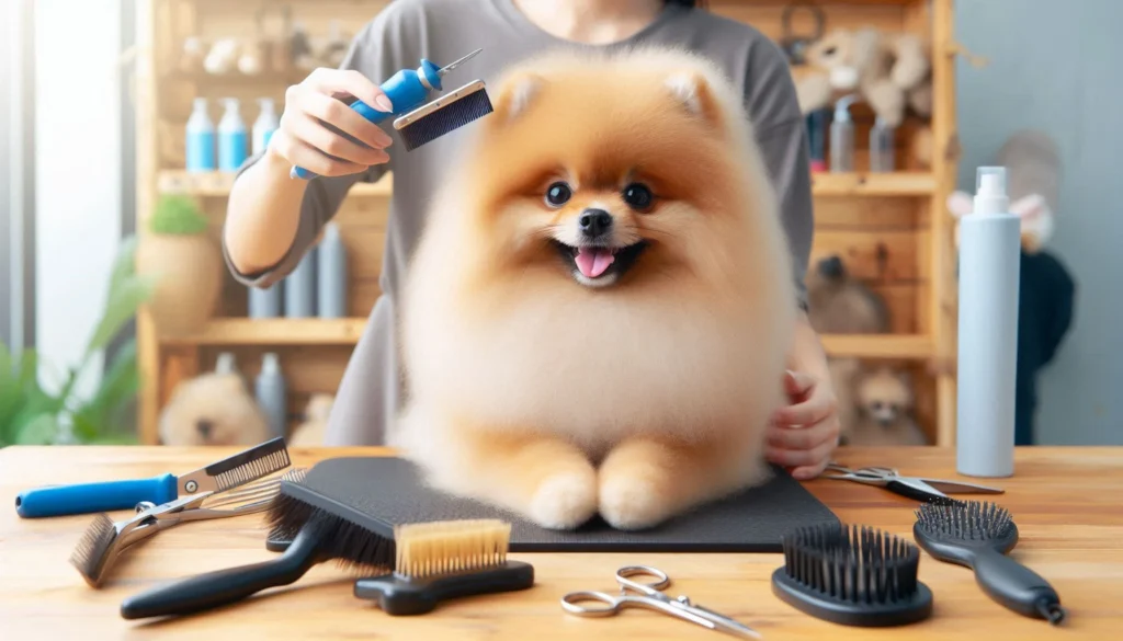 Pomeranian Dog grooming salon