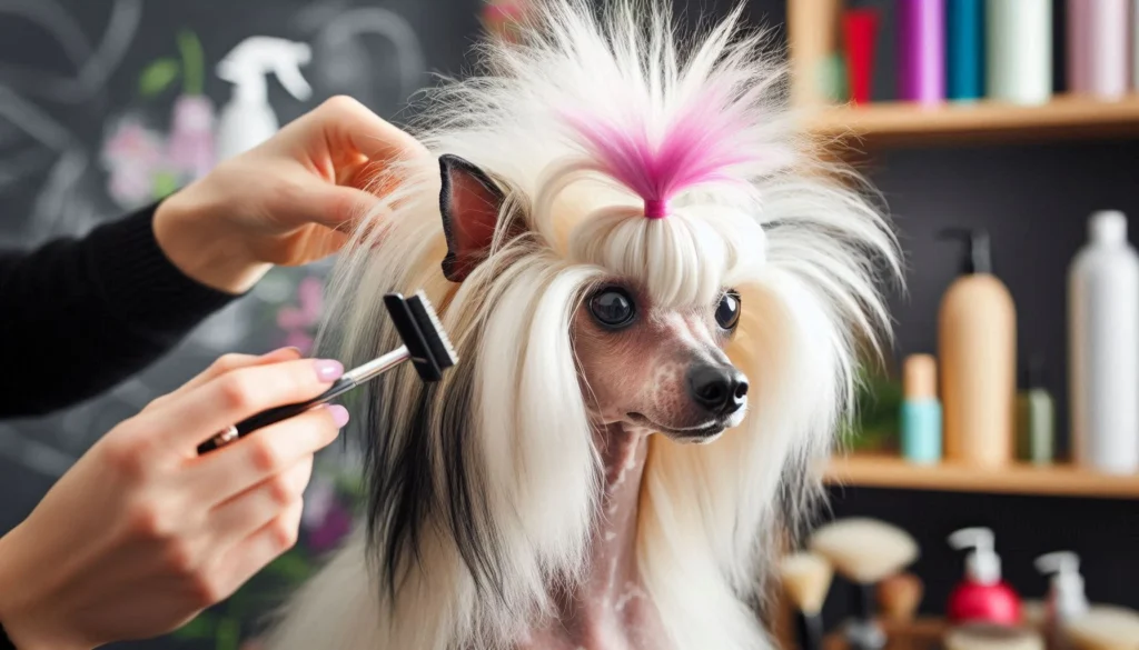 Powderpuff Chinese Crested Dog grooming salon