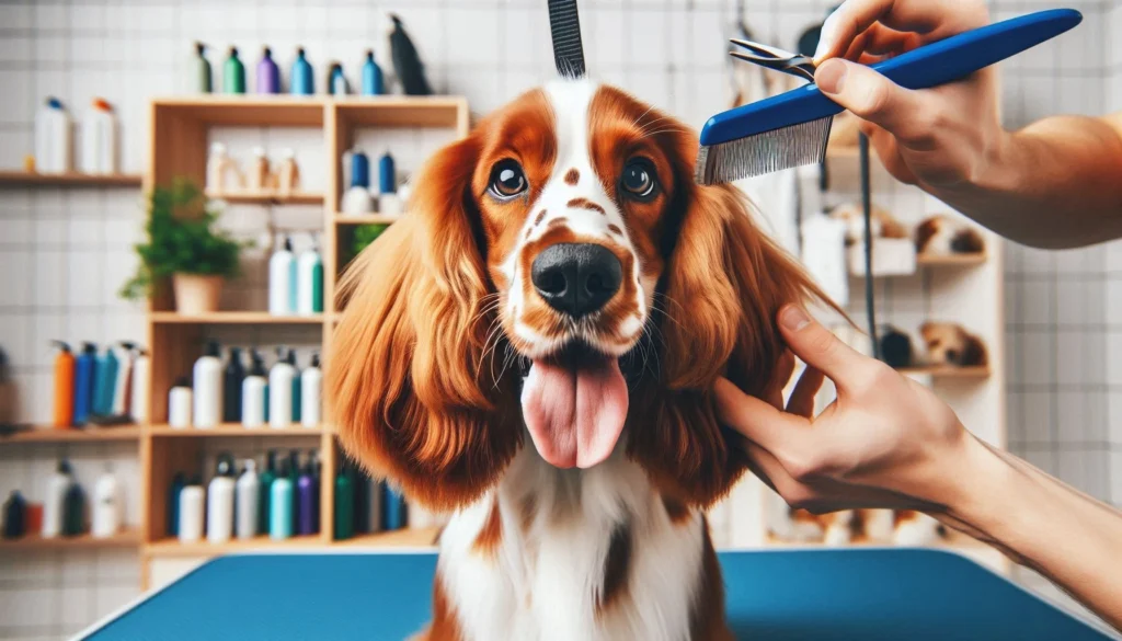 Welsh Springer Spaniel Dog grooming salon