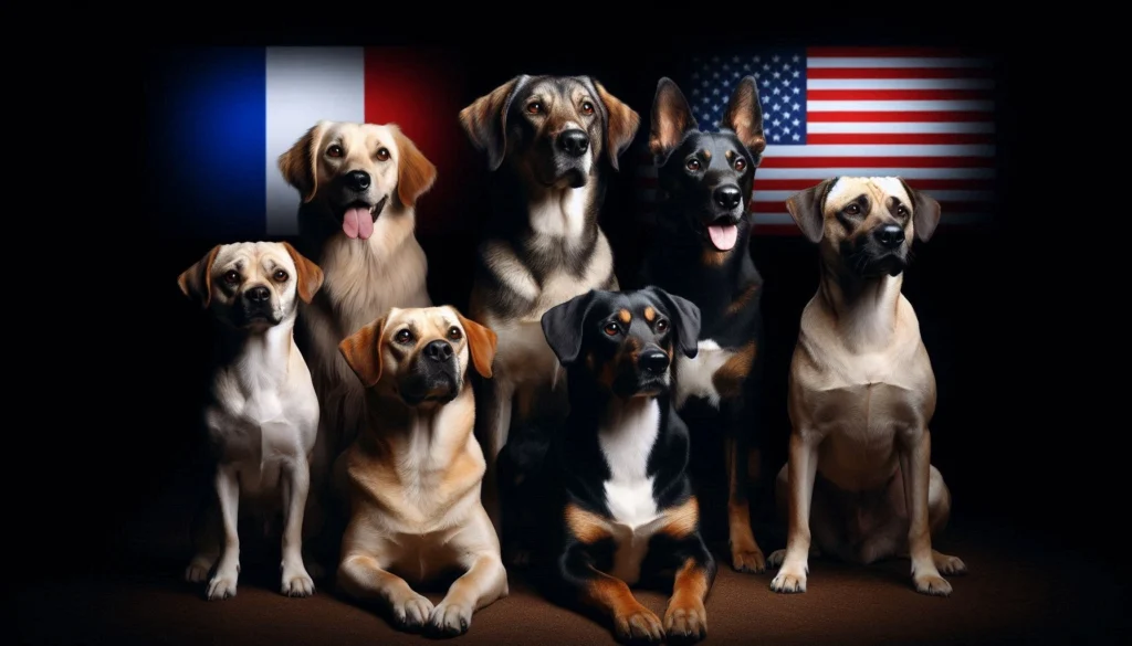 France and United States Dog Breeds